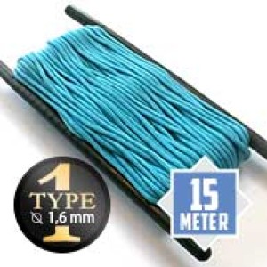 Neon turquoise Paracord Typ I Ø 2mm (15m)