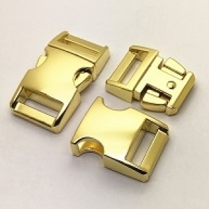 Schnalle Metall gold 5/8" (M)